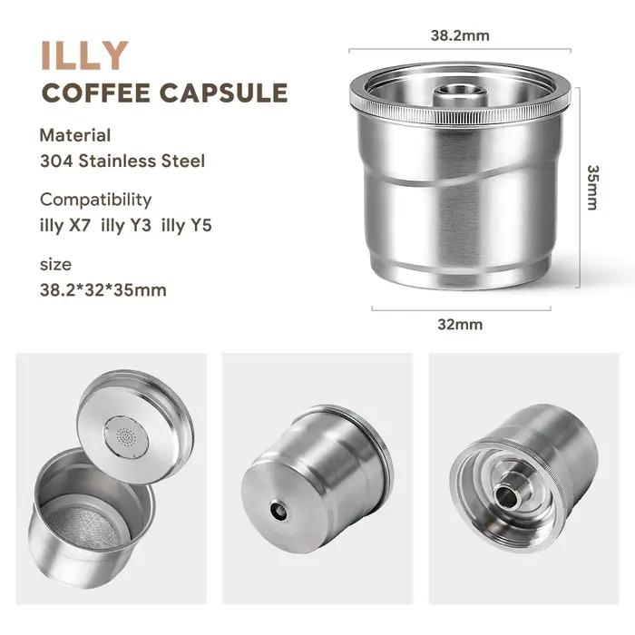 Capsules de café réutilisables en acier inoxydable