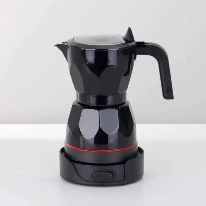 110 V/220 V cafetière électrique Portable 150 ml 3 tasses en aluminium moka Pot