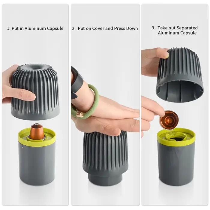 Boîte de recyclage de capsules de café pour Nespresso et Dolce Gusto accessoire pour café en plastique recyclable et reutilisable pour restaurant et maison