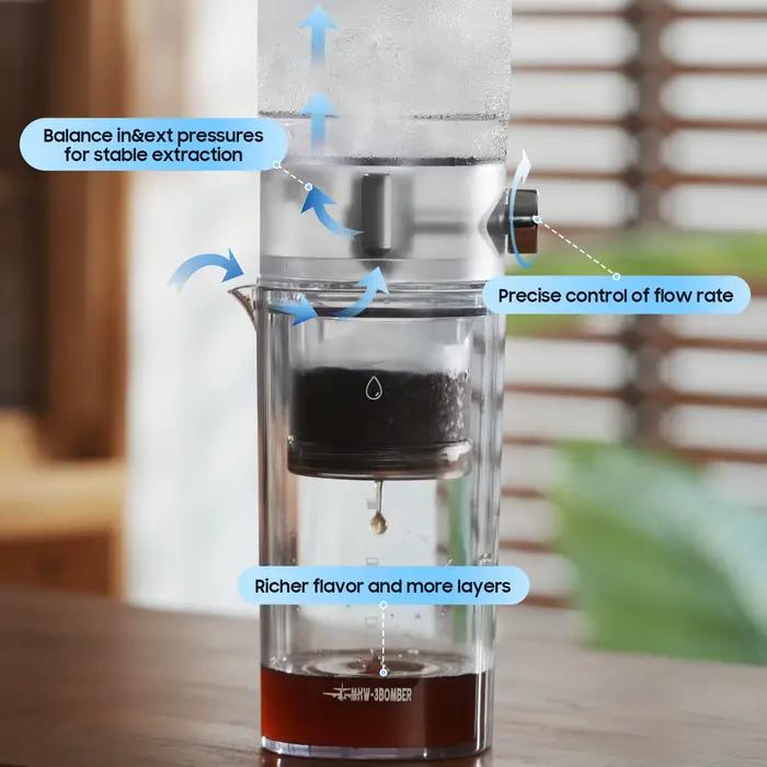 3BOMBER Cafetière à café glacé 400 ml