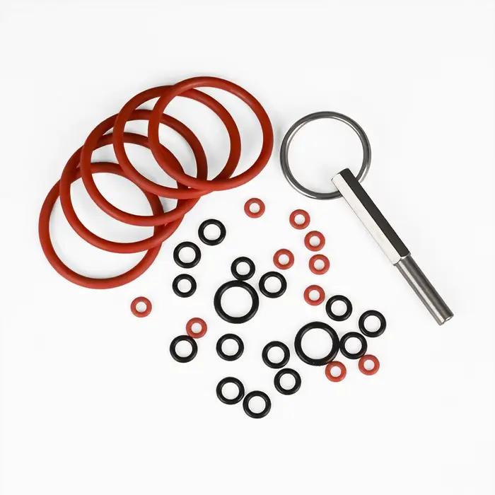 Jura Brew Group & Kit de réparation de joints toriques pour valve de drainage – comprend un outil clé à tête ovale