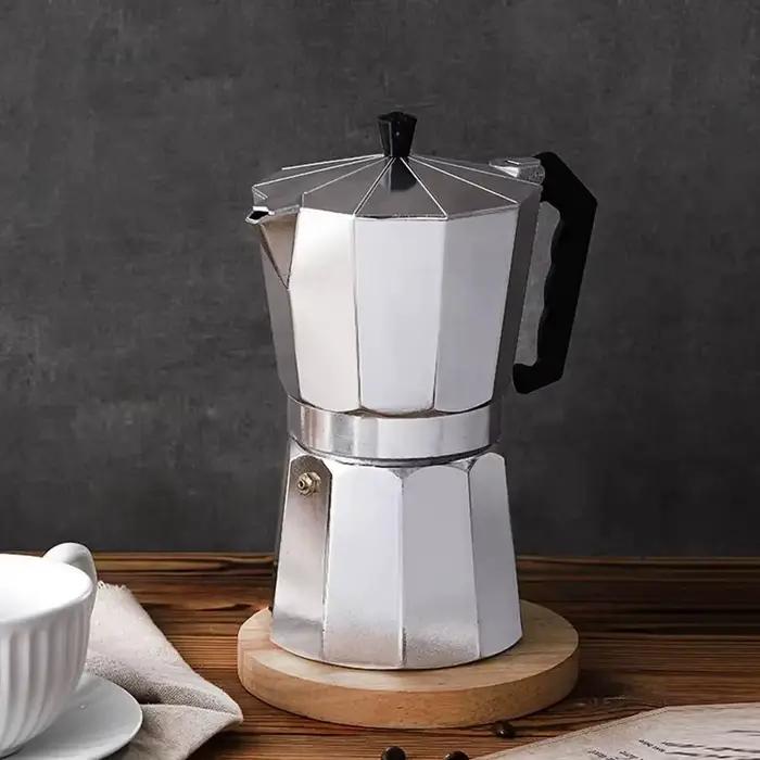 Cafetiere moka coolcells en aluminium octogonale multifonctionnelle pour preparation de cafe expresso bouilloire percolateur a offrir occassions speciales
