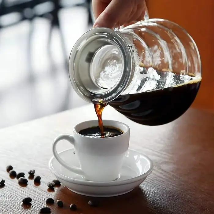 Leeseph-Carafe à café en verre transparent