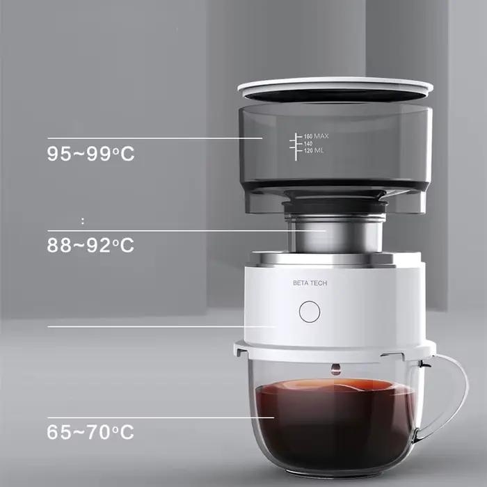Cafetière portable avec filtre goutte à goutte