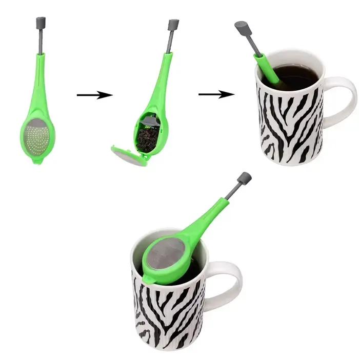 Infuseur à thé, piston intégré