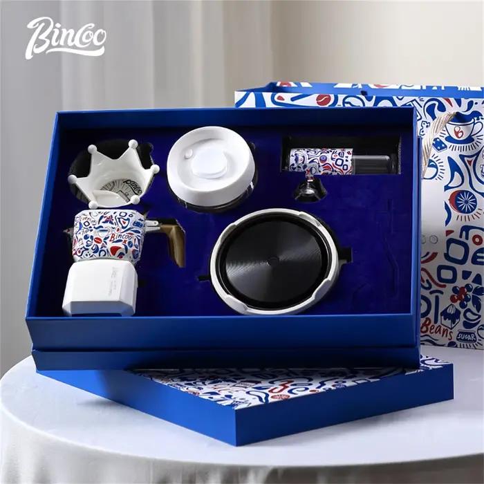 BINCOO Double Valve Moka Pot carré cafetière expresso