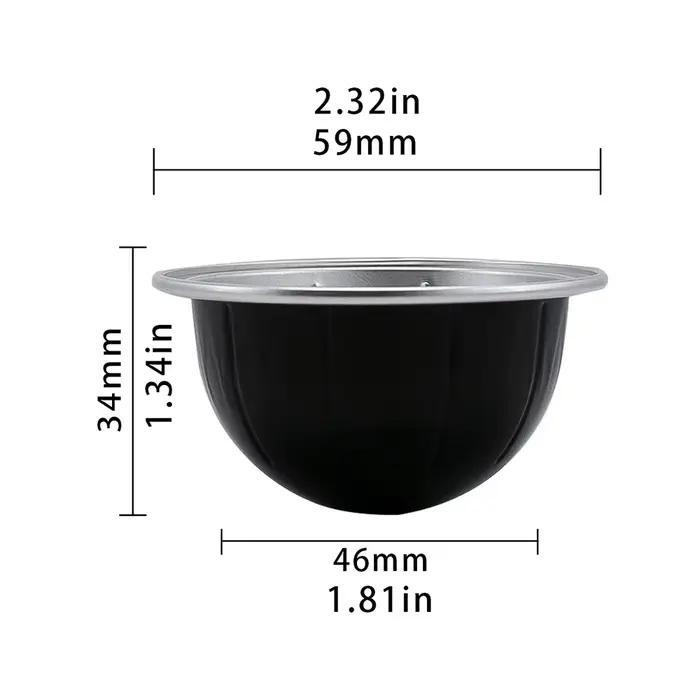 Capsules de café réutilisables en aluminium compatibles avec la machine Nespresso Vertuo - Coques de dosettes