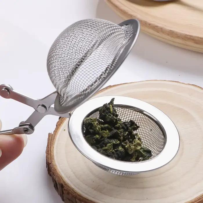HILIFE Gadget de cuisine sphère maille passoire à thé café herbe épices filtre diffuseur infuseur à thé poignée en acier inoxydable boule de thé
