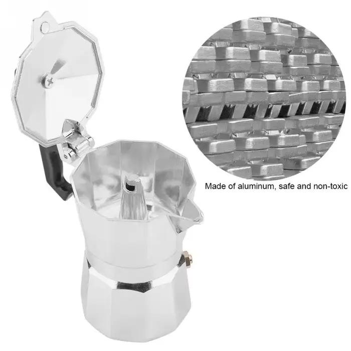 Cafetière à moka de type italien en aluminium