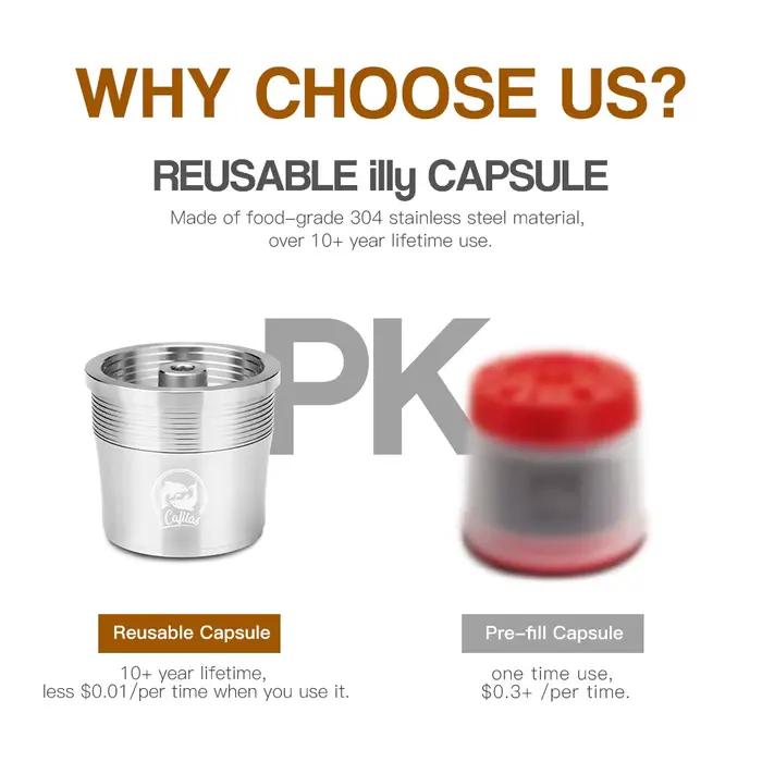 Capsule de café réutilisable ICafilas pour machine illy X7.1 illy Y5