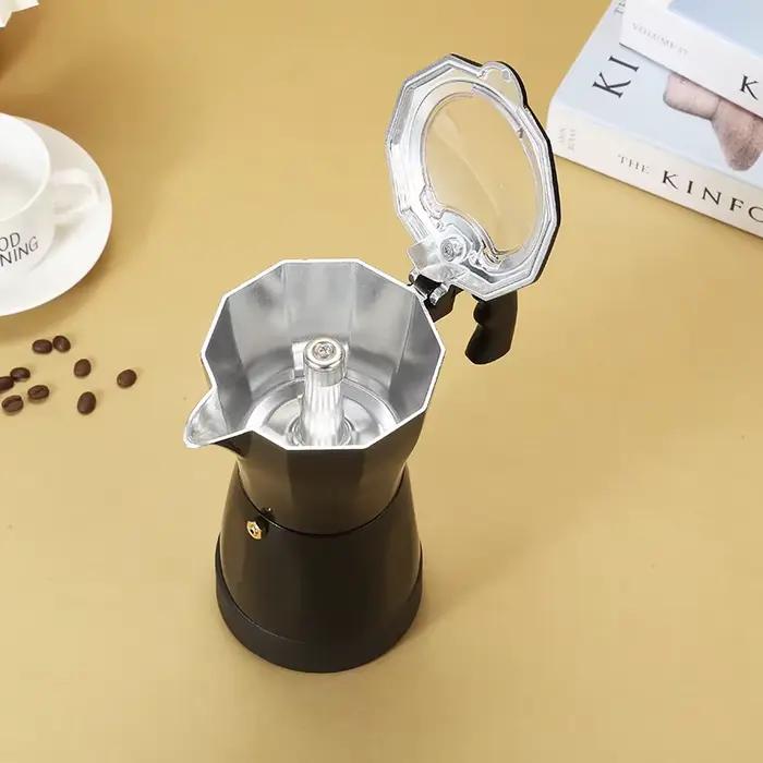 Cafetière électrique portable en aluminium de 300 ml/6 tasses