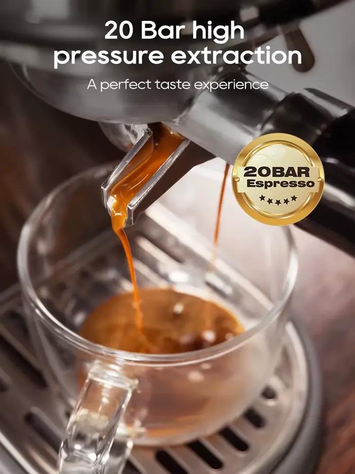 Machine à café espresso HiBREW 20Bar avec réglage de température pour café chaud ou froid pour maison et cuisine occasions spéciales