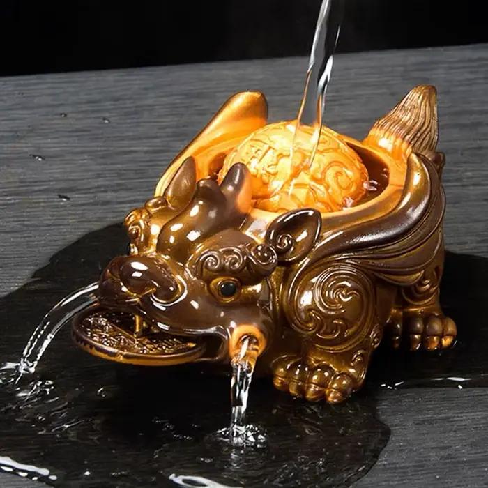 Figurine de thé en résine chinoise