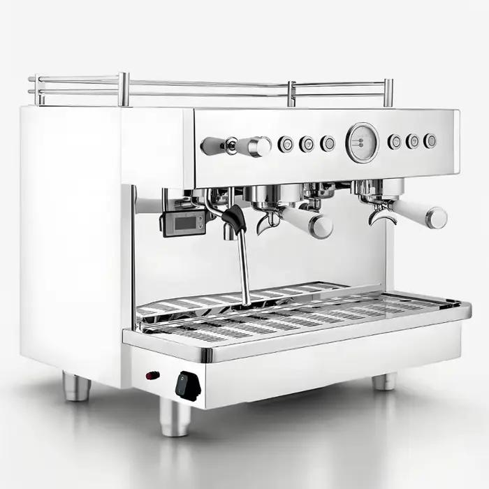 Machine à café expresso électrique professionnelle semi-automatique à double chaudière vibrante personnalisée