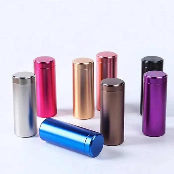 Conteneur de stockage Portable multicolore voyage Mini pot à thé caddie boîtes multi-usage en aluminium scellé feuilles