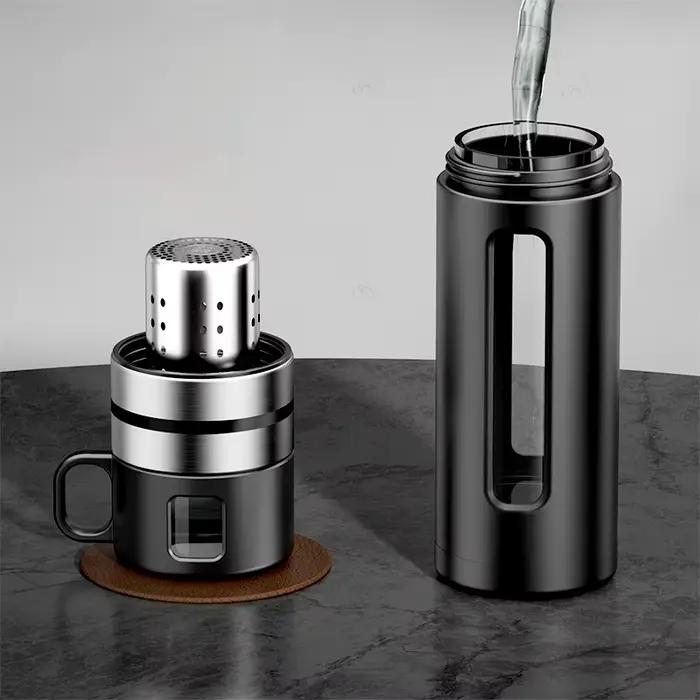 Bouteille d'Eau et de Thé en Verre Borosilicate de 520ml