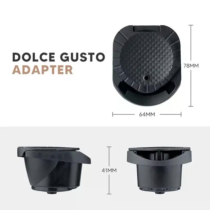 Adaptateur de capsules de café réutilisables – Compatible avec les moulins à dosettes Dolce Gusto Genio S Crema
