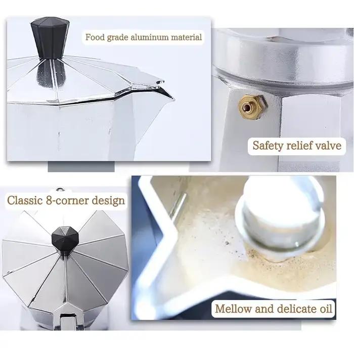 Cafetière moka en aluminium 100/600ML