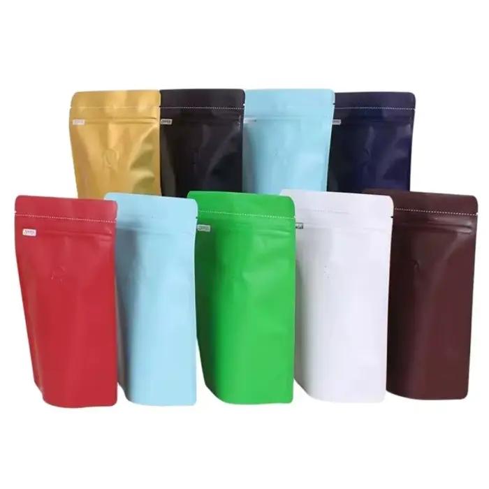Sacs d'emballage StoBag 20 pièces 250g avec valve scellée en aluminium pour le stockage de café et autres aliments en poudre pour usage domestique et professionnel