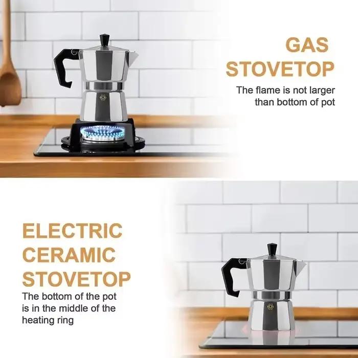 Cafetière moka en aluminium 100/600ML