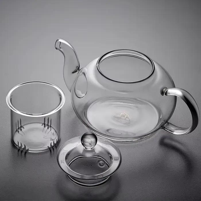 Théière en verre résistant à la chaleur 400ml/1000ml