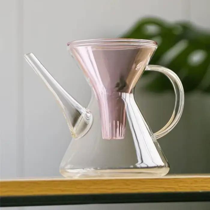 Pot de brassage rapide Kung Fu en verre résistant aux hautes températures pour séparation du thé à la maison occasions spéciales élégant à offrir