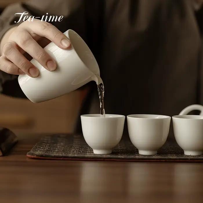 Dehua-Petite Tasse à Thé en Porcelaine Blanche