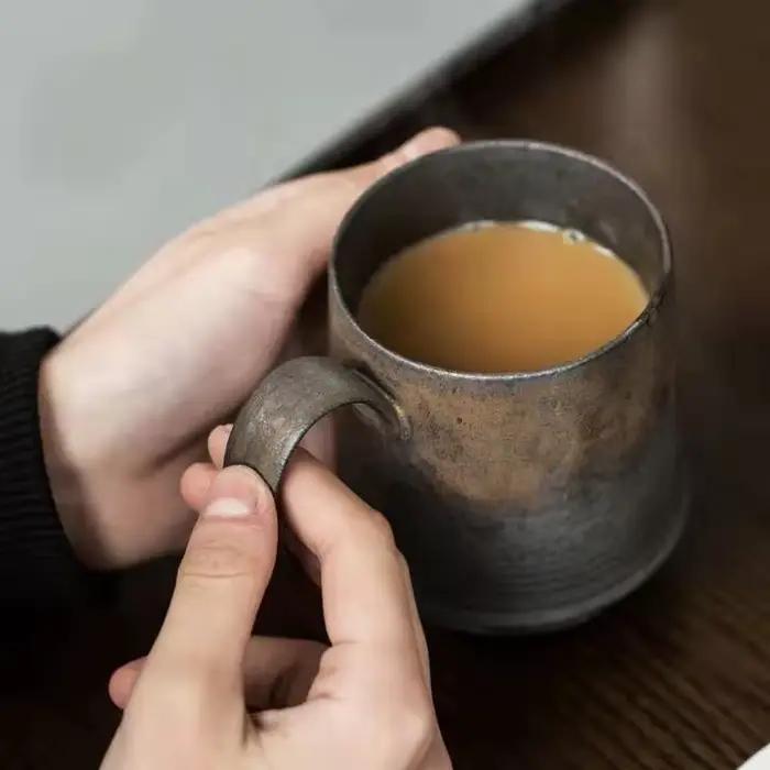 HoMmi – tasse à café vintage en grès fait à la main