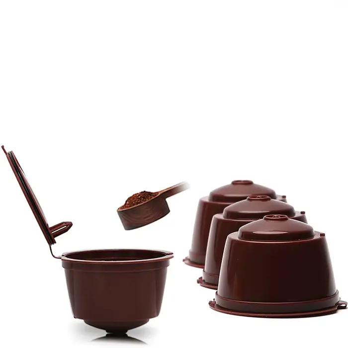 Tasse de café Dolce Gusto réutilisable en caoutchouc silicone et acier inoxydable pour une pause gourmande durable et élégante