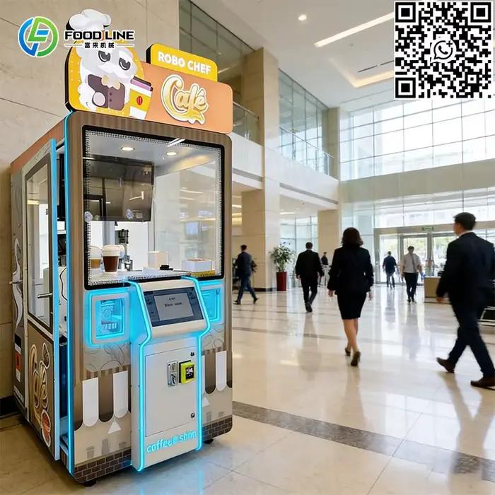 Machine à café robotisée commerciale personnalisée
