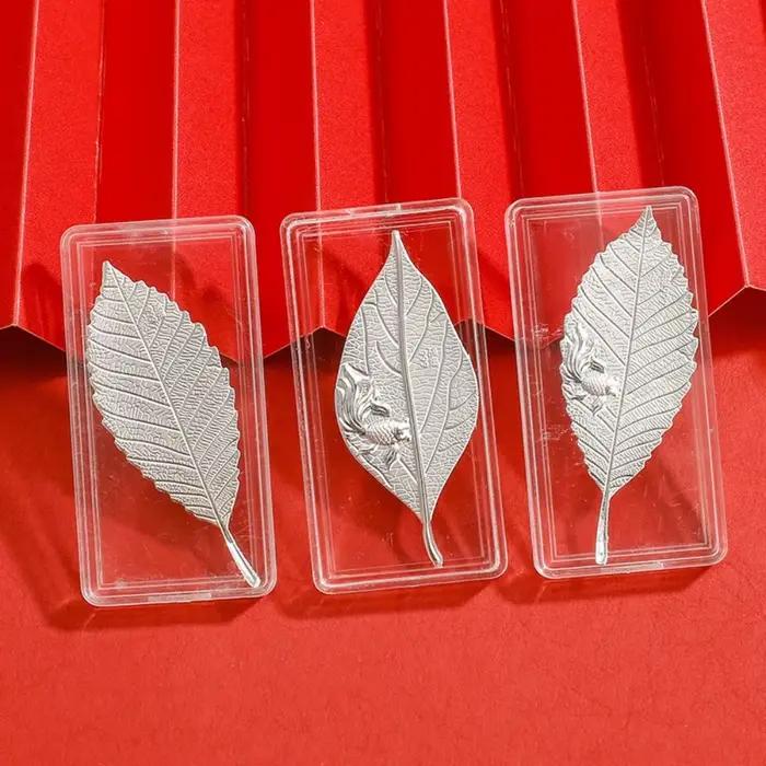 Service à thé en argent 999 feuille d'argent pour purifier et adoucir l'eau pour la maison et les occasions spéciales