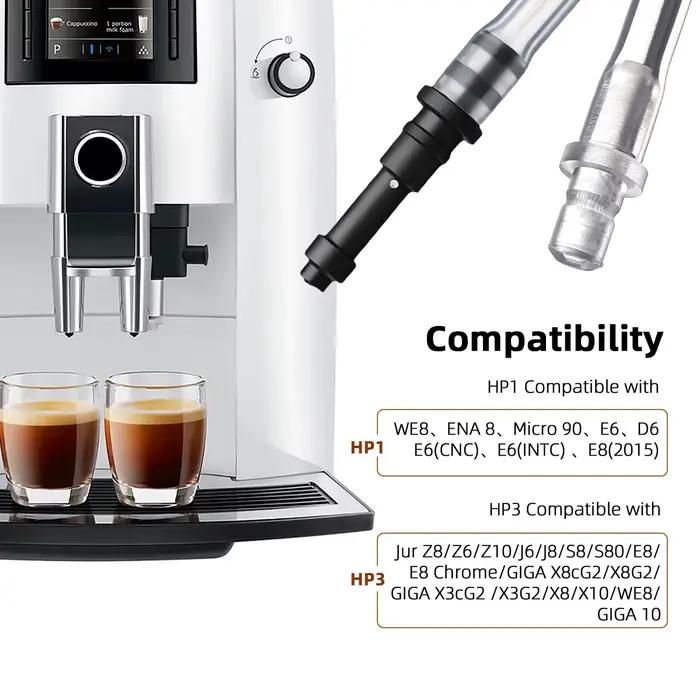 Pièces de rechange pour système de lait avec adaptateur et brosses de nettoyage compatibles avec les modèles de machines à café Jura