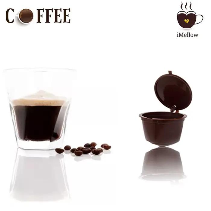 Tasse de café Dolce Gusto réutilisable en caoutchouc silicone et acier inoxydable pour une pause gourmande durable et élégante