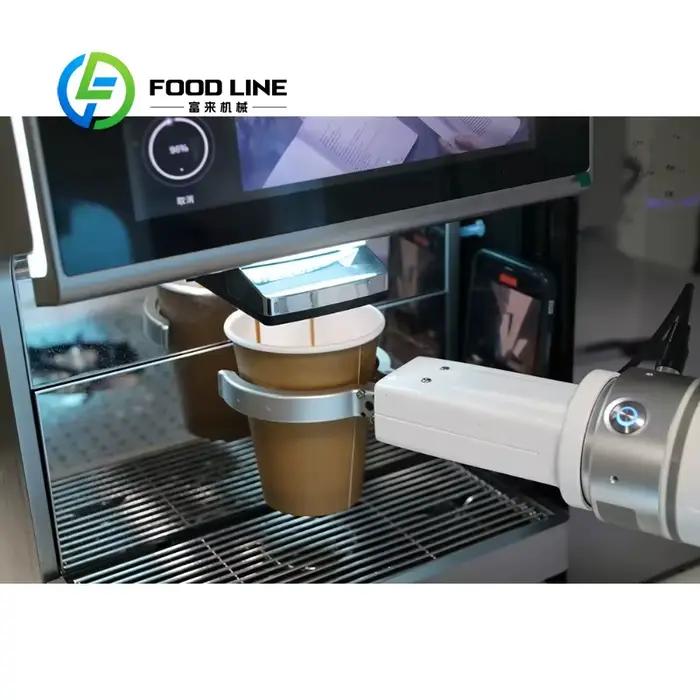 Machine à café intelligente personnalisée avec pince robotisée pour bar