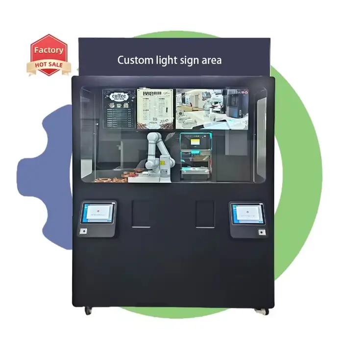 Distributeur automatique de café robotisé à 6 axes