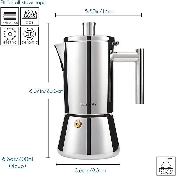 Cafetière à expresso Diego pour cuisinière