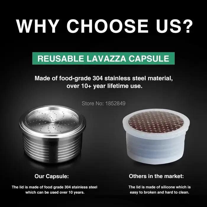Capsules de café réutilisables en acier inoxydable