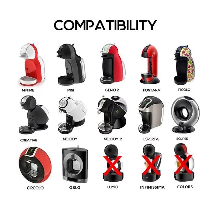 3 pièces/ensemble Capsule de café rechargeable Dolce Gusto Nescafé