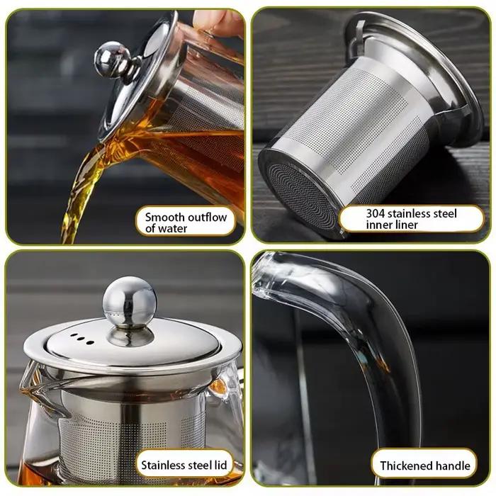 FOME – bouilloire à thé en verre Borosilicate