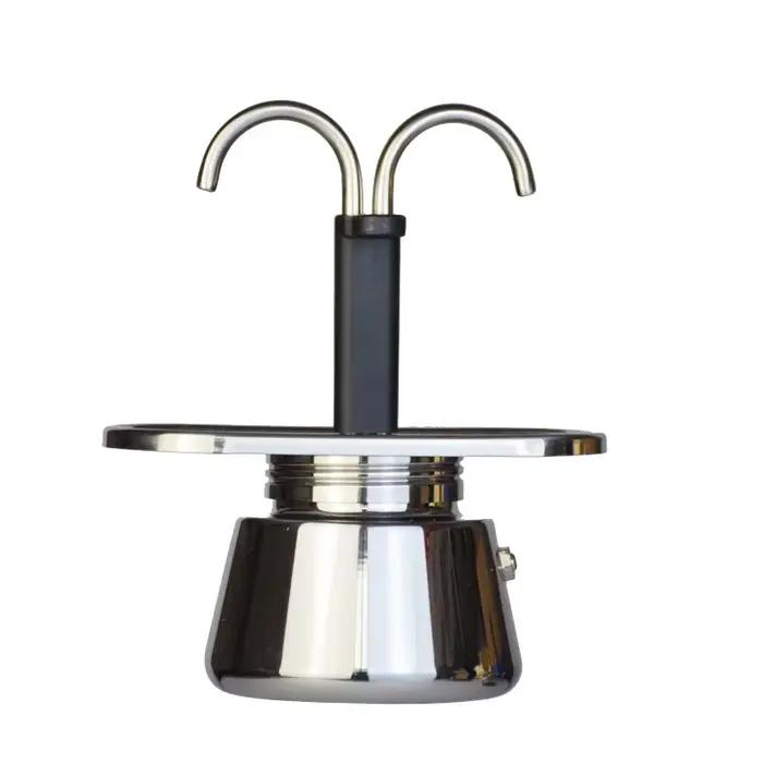 200ML Mini Moka Pot Double Tube 304 acier inoxydable cafetière italienne