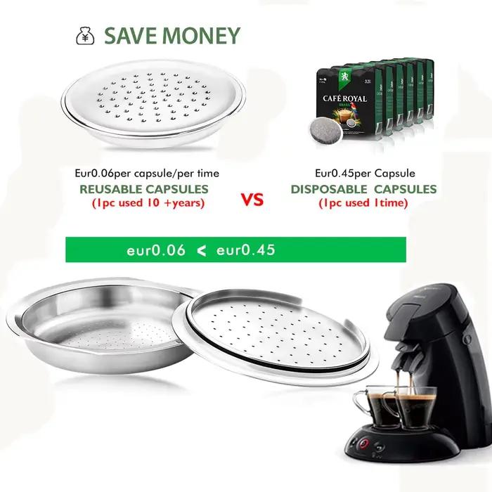 Dosettes de café réutilisables pour système Philips Senseo