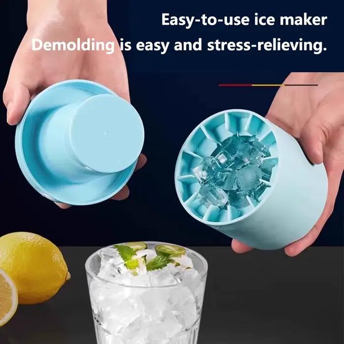 Moule à glaçons en silicone rond pour l'été fabrication maison DIY machine à glaçons pour réfrigérateur outils de cuisine多彩的夏天冰块模具，家庭DIY制作，冰箱用冰淇淋工具，创意夏日必备