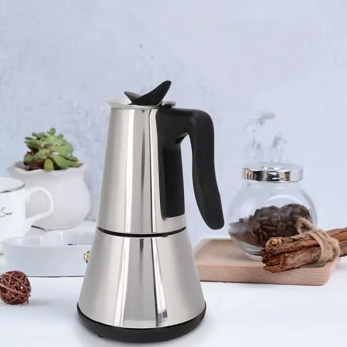 Cafetière classique en acier inoxydable