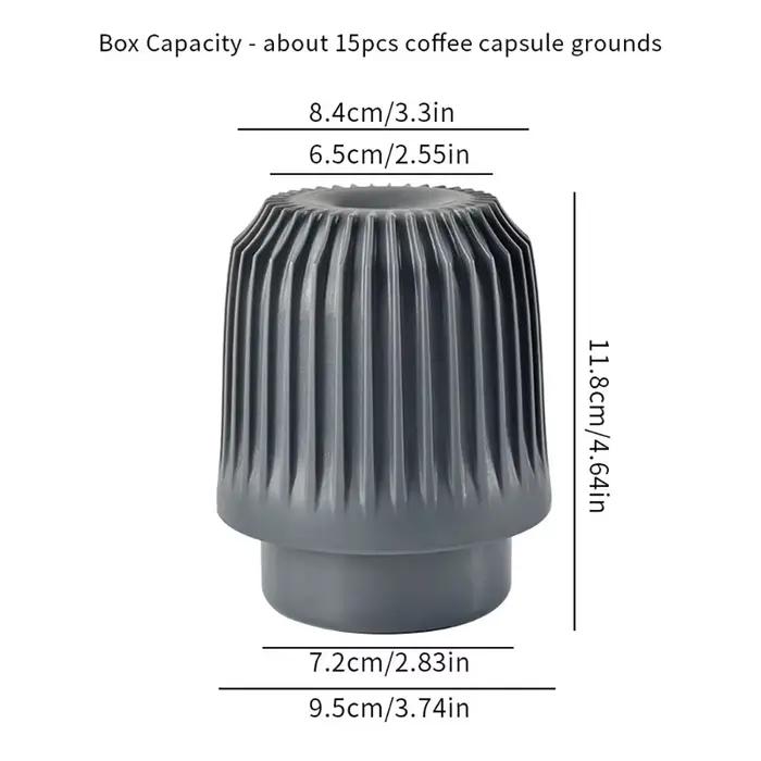 Boîte de recyclage de capsules de café pour Nespresso et Dolce Gusto accessoire pour café en plastique recyclable et reutilisable pour restaurant et maison
