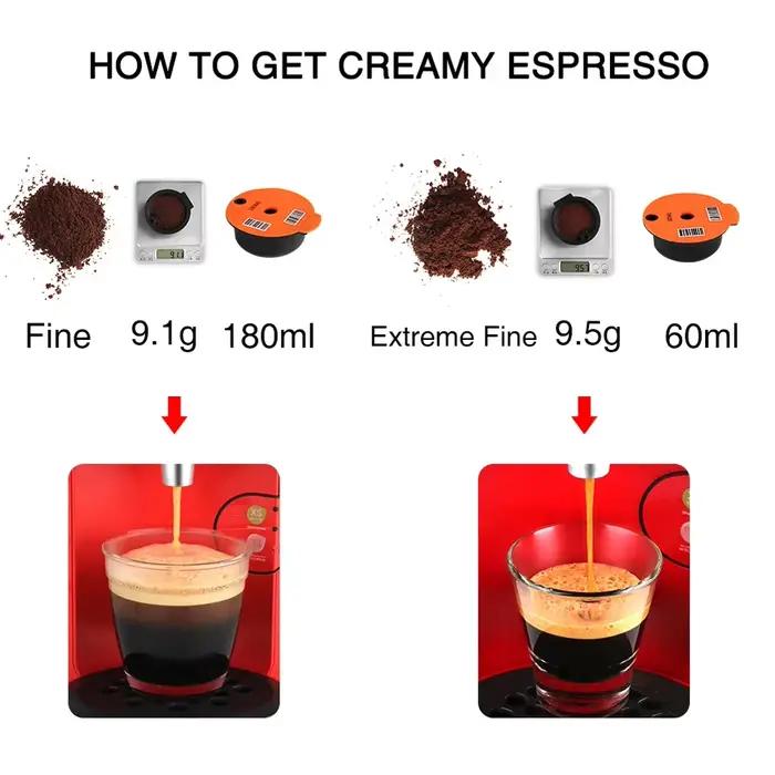 Capsule de café réutilisable de 50 à 450ml