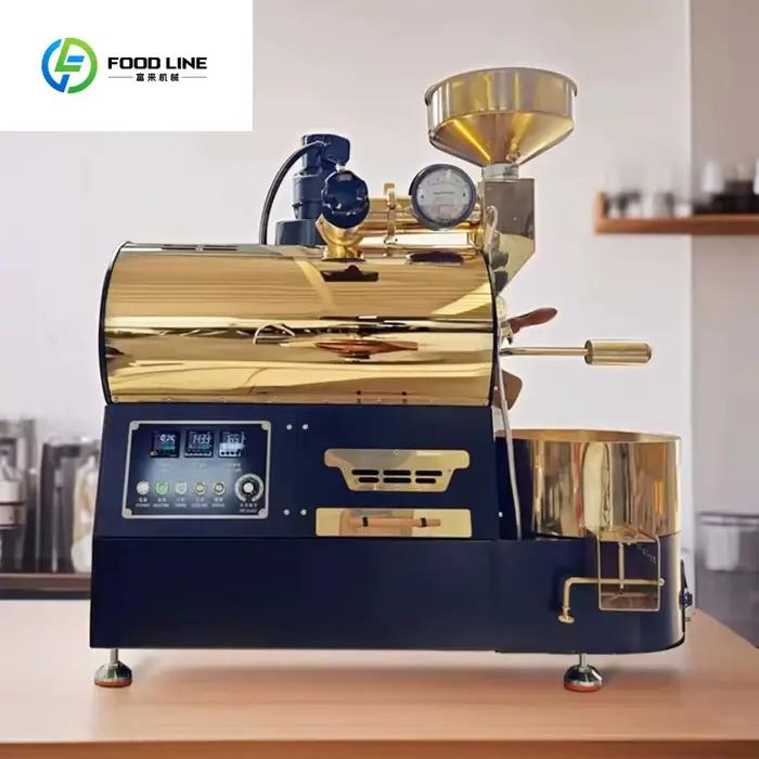 Torréfacteur à café commercial automatique à double tambour de 1KG-2KG-3KG