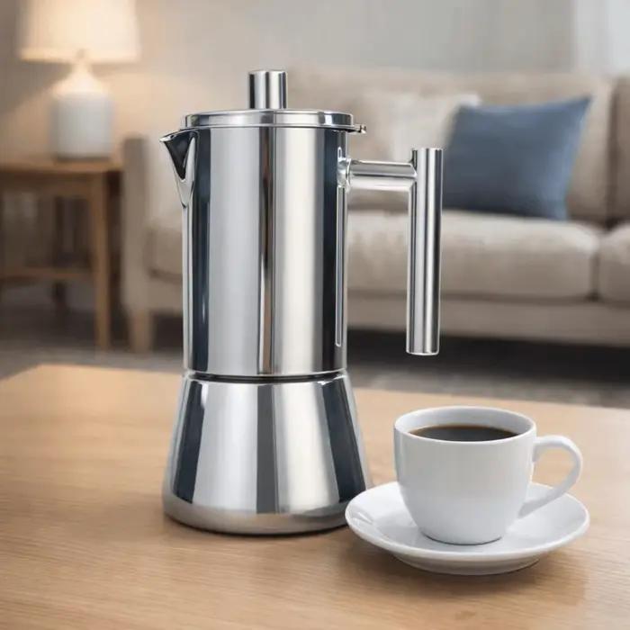 Cafetière italienne en acier inoxydable