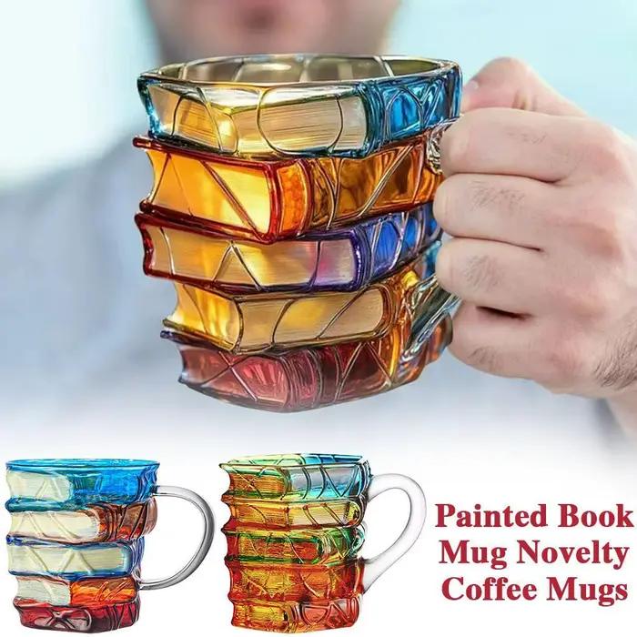350ML ​ ​ Tasse en verre Unique en forme de livre
