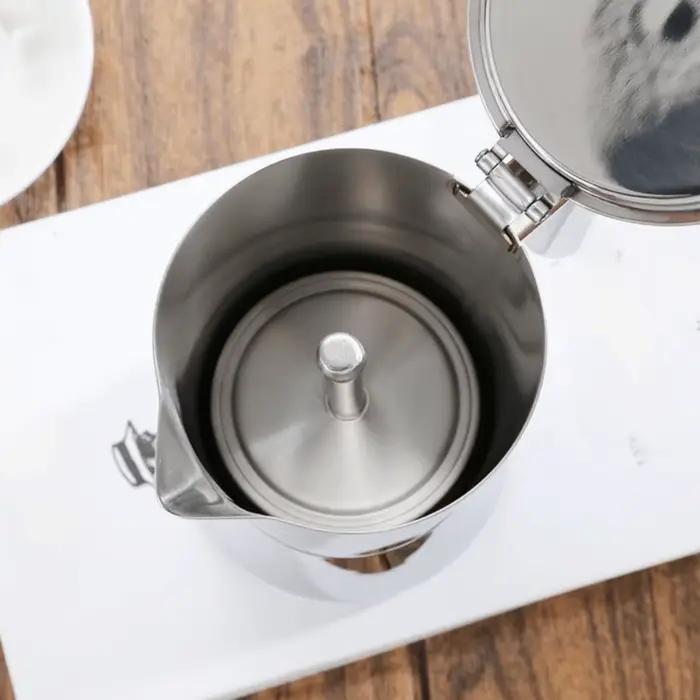 Cafetière italienne en acier inoxydable 200/300/600 ML