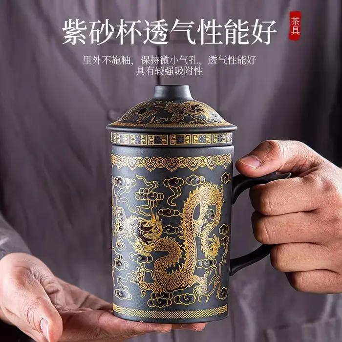Yixing Zisha tasses à thé chinois en céramique bulle tasse à thé 400ml fait à la main Kung Fu service à thé